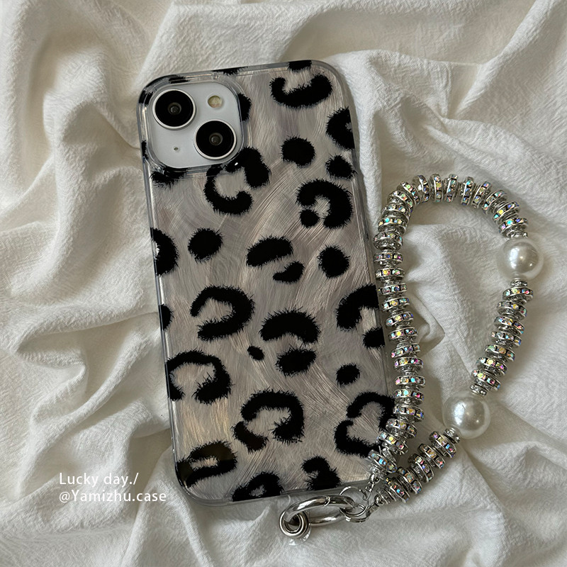 หุยวานจู พิมพ์ลายเสือดาวสีดําเหมาะสําหรับ ไอโฟน16 เคสโทรศัพท์มือถือ ไอพี14มือโปร ใหม่ 13 ซิลิโคน 15โปรแม็กซ์ ผู้หญิง 12 ป้องกันการตก 11 ง่ายรวมทุกอย่างเคสป้อง