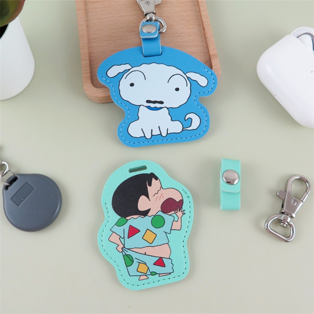 ผู้ถือบัตรพวงกุญแจ เครยอนชินจังบัตรควบคุมการเข้าถึงเคสป้องกันจี้การ์ตูนน่ารักเสน่ห์ลิฟท์เหนี่ยวนํา