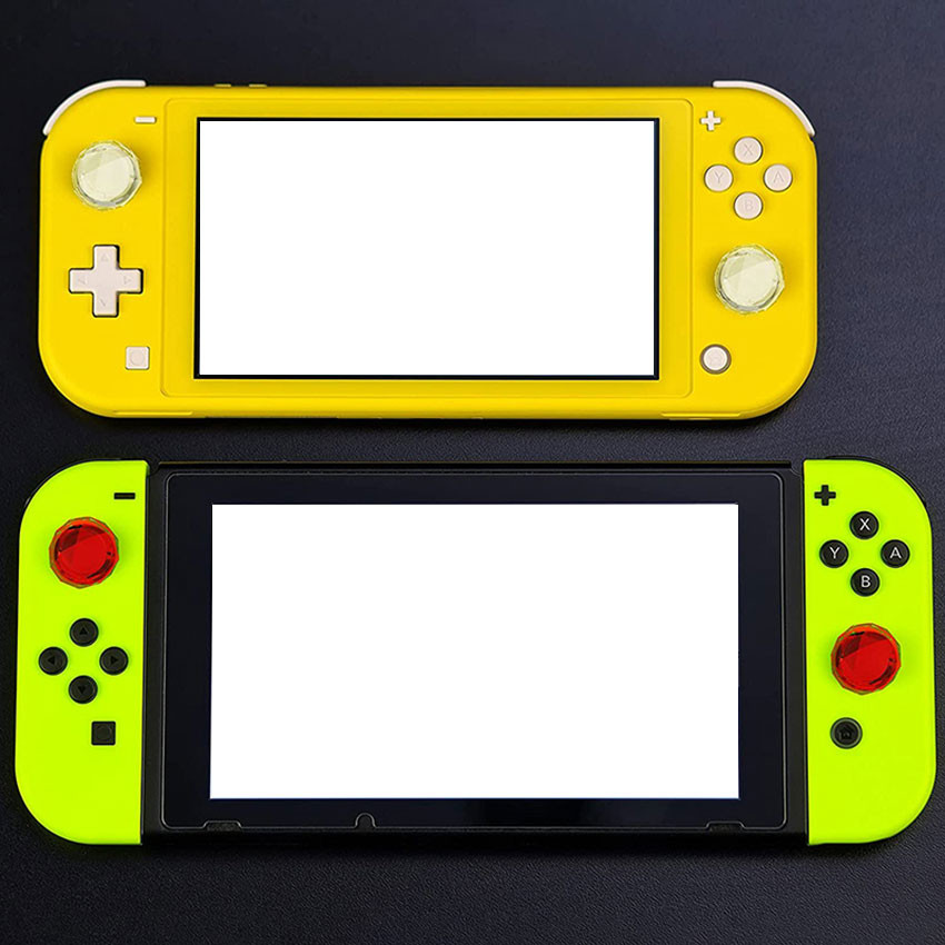 2 ชิ้นคริสตัลจอยสติ๊ก Thumb Grip ฝาครอบ Analog Stick Caps สําหรับ NS Switch/ Switch Lite