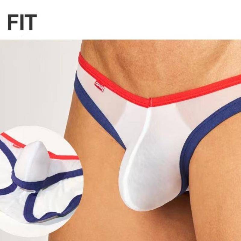 GX3 Underwear โปร่งใส เด้งสูง Triangle Pants เซ็กซี่ เอวต่ำ น้ำหนักเบา V-Fit บิกินี่ กางเกงผู้ชาย