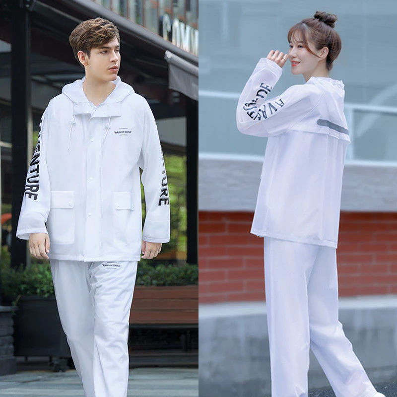ชุดเสื้อกันฝนชายหญิง สำหรับขี่รถจักรยานยนต์ไฟฟ้า thumbnail 5