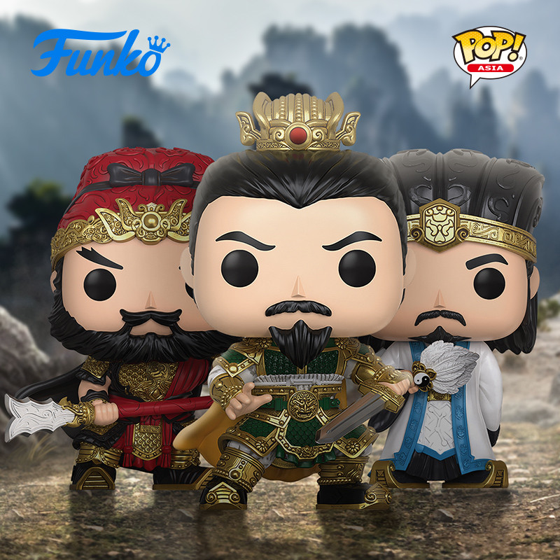 Funko POP Asia Romance of the Three Kingdoms Guan Yu Zhang Feizhu Ge Liang Liu Bei Zhao Yuns Hand Of