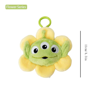 Disney Toy Story Alien น่ารัก Kawaii สามตา Boy Plush จี้กระเป๋านักเรียนกระเป๋าเป้สะพายหลังจี้พวงกุญแจตุ๊กตาของเล่นของขวัญวันเกิดของขวัญคริสต์มาส