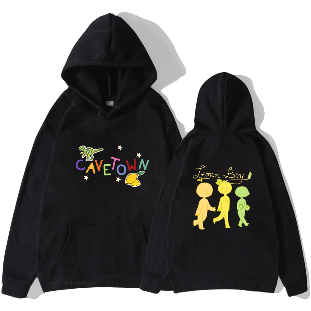 เพลงนักร้องhoodie Cavetownมะนาวเสื้อกันหนาวHooded Kawaii Pulloversแขนยาวเสื้อผ้าผู้ชาย