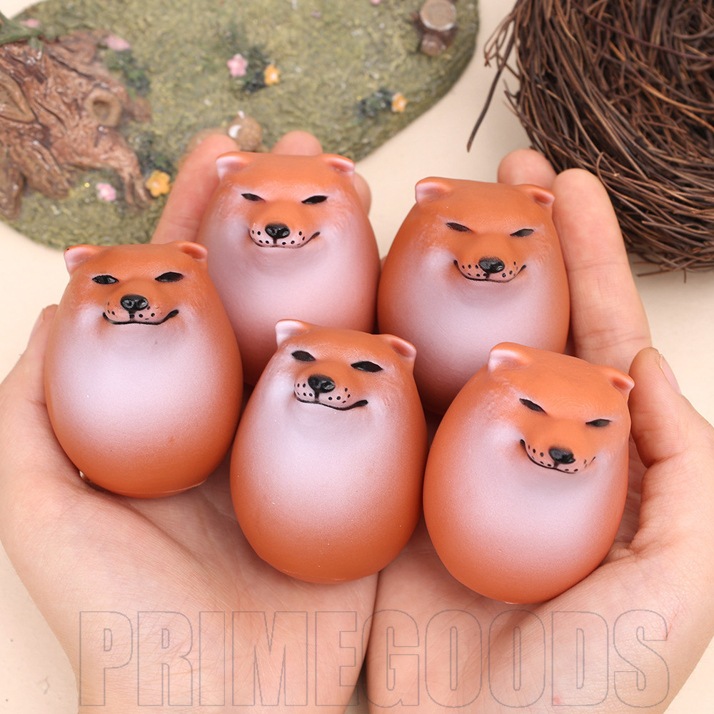 ของเล่นสุนัขชิบะตลก-การ์ตูนน่ารัก,สร้างสรรค์,แฟชั่น-ของเล่นบีบอัดรีบาวด์ช้า-เครื่องประดับตุ๊กตาหัวสุนัข-ตกแต่งเดสก์ทอปทํามือ