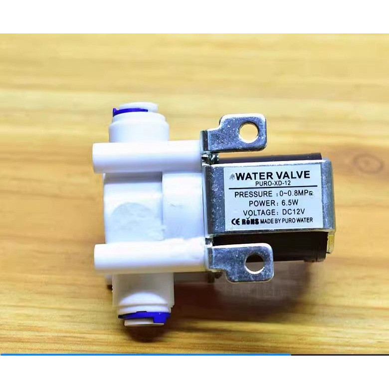 เหมาะสำหรับเครื่องทำน้ำแข็ง Wellcome วาล์วน้ำเข้า DC12V HZB-50/60/80 DC DC12V วาล์วขดลวดแม่เหล็กไฟฟ้า