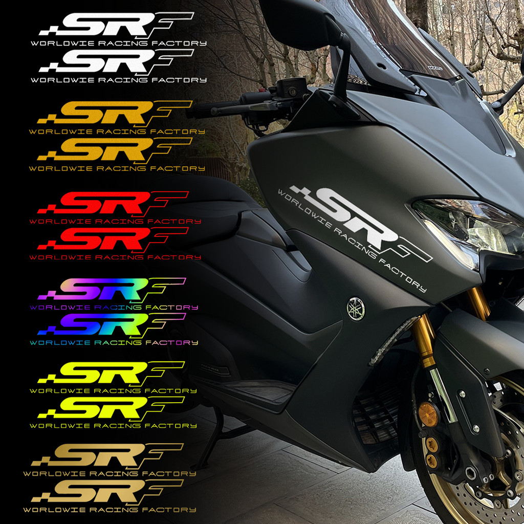 Srf Line สติกเกอร์วินิลกันน้ำ ตกแต่ง  หรับรถจักรยานยนต์และสกู๊ตเตอร์ ฝาครอบหน้ากันชน บังโคลน อุปกรณ์เสริมสะท้อนแสงตกแต่งป้องกัน รูปลอก YAMAHA Xmax Tmax Nmax Nax MT15 R1 Aerox 155