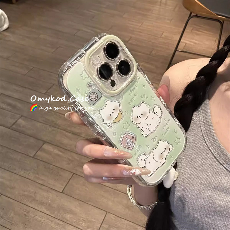 Insน่ารักpuppy CatกระจกBracketปลอกสําหรับiPhone 11 16 15 14 13 12 Pro Max 7 8Plus X XR XS Max Insกระจกเคสโทรศัพท์+Lanyard Anti Drop Cover ราคา ถูกที่สุด ดีลบีเคเค แกลเลอรีภาพที่ 7