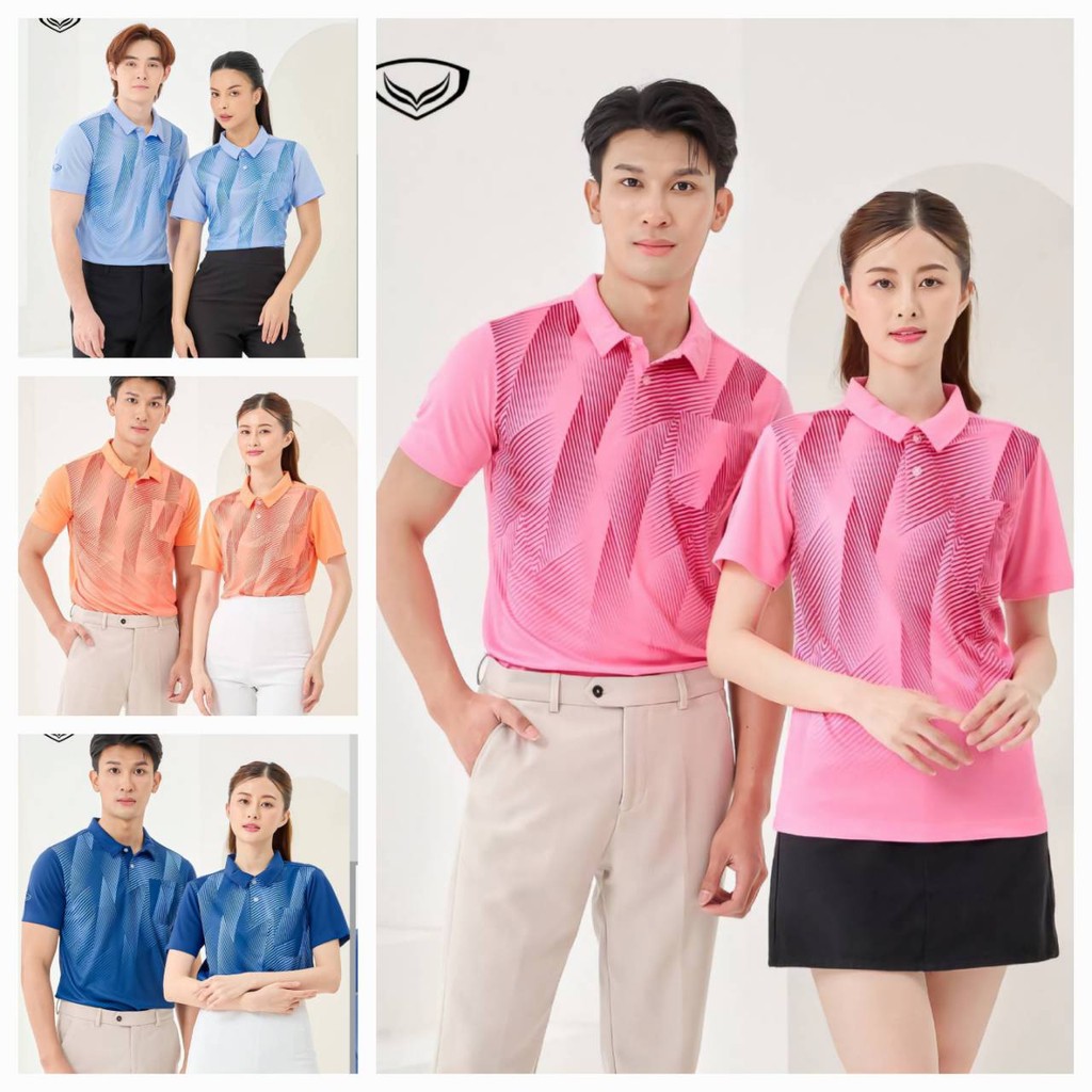 ***ของแท้ส่งไว*** Grand sport เสื้อคอปก เสื้อโปโล ใส่ได้ทั้งชายหญิง 12294  ผ้าไมโครพรีเมียม ลายไม่หลุดลอก ผ้านิ่มใส่สบาย