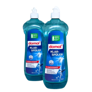 น้ำยา​แวววาว Domol Rinse Aid 1L สำหรับเครื่องล้างจานอัตโนมัติ น้ำยาล้างจา แวววาว