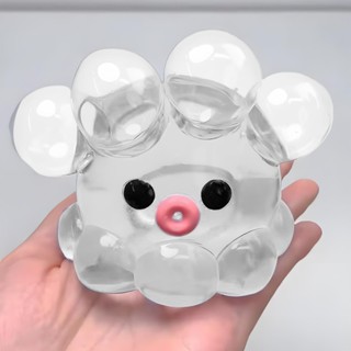 Octopus บีบ Fidget ของเล่นคริสตัลใส Octopus ผ่อนคลายของเล่นโ…