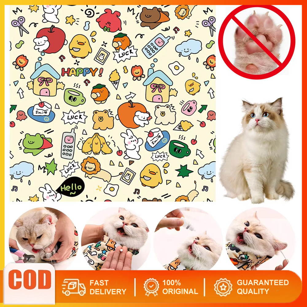 Multi-functional Cat Wrap Anti Scratch และ Anti Run Cat Fixed ผ้าเช็ดตัวสัตว์เลี้ยงผ้า Cat Fixed Wrap ผ้ากระเป๋าของเล่นแมวกระเป๋า