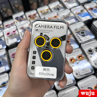 Wuju Full Cover luminous Camera Lens Protector สําหรับ iPhone 17 16 15 14 13 12 11 Pro Max Plus Air ตัวป้องกันเลนส์กล้อง