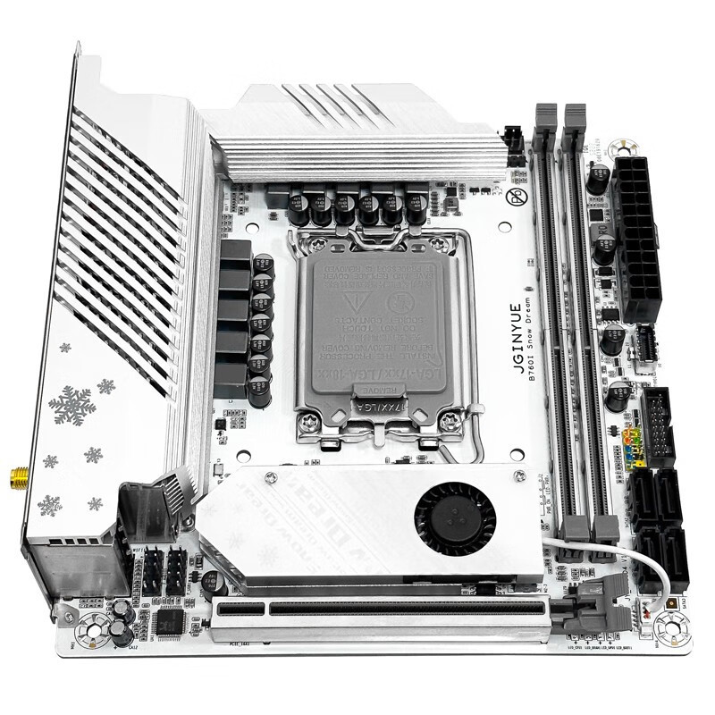 [ใช้แล้ว] เมนบอร์ด Jingyue H610M B760M H610i 1700 พิน หน่วยความจำ DDR4 รองรับคอร์ 12 เจนเนอเรชั่น 13