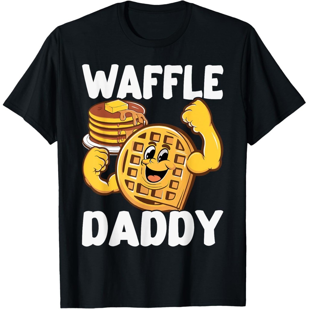 Waffle Daddy Food Lover Waffle Whisperer เสื้อยืดวันพ่อ