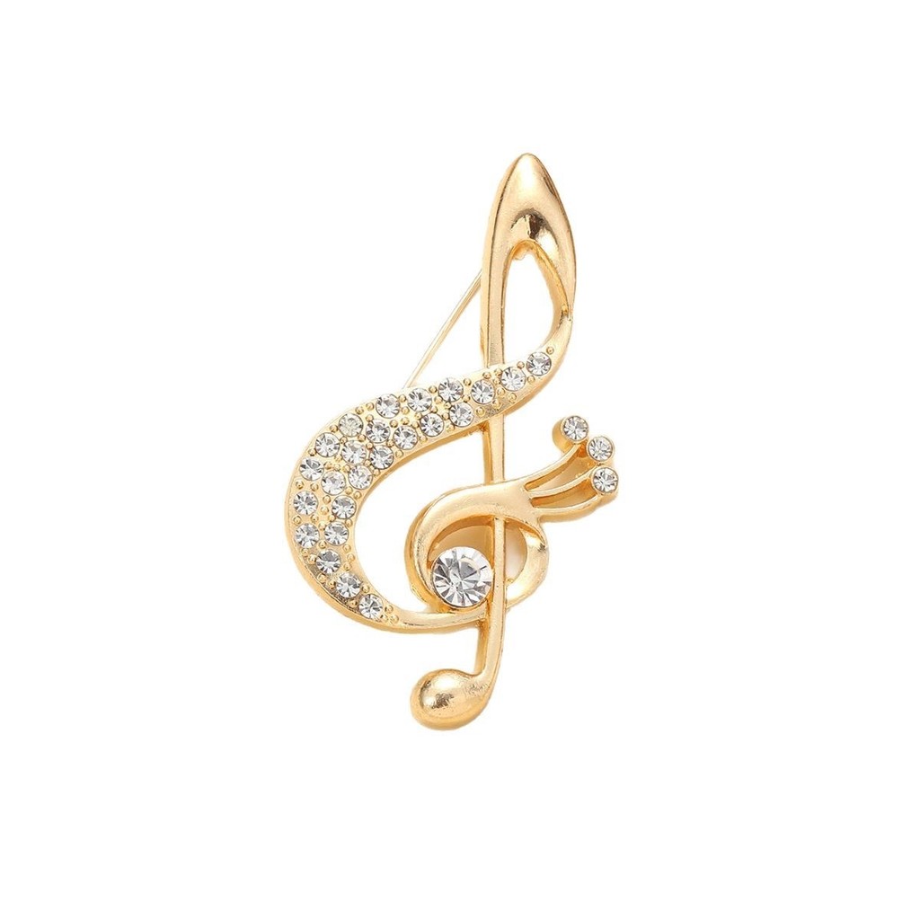 เข็มกลัดลายโน้ตเพลงทำจากโลหะและRhinstone สำหรับเสื้อสูท ใช้เป็นอุปกรณ์แต่งเติมเสื้อผ้า พร้อมให้เป็นของขวัญในงาน.party - รูปที่ 6