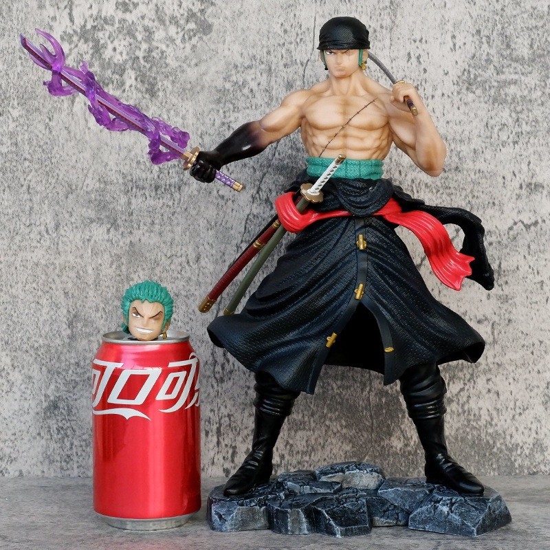 30 ซม.Roronoa Zoro ONE PIECE คอสเพลย์ Luffy Action Figure รุ่น Q ตุ๊กตาของขวัญเด็กตกแต่งรถเครื่องประดับของเล่นคอลเลกชันตกแต่งบ้านประติมากรรมMLML