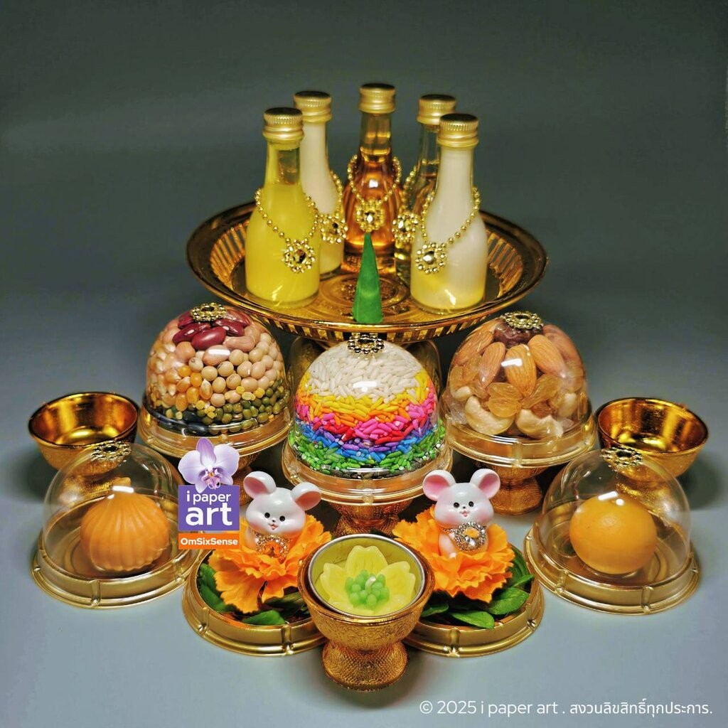 ชุดไหว้พระพิฆเนศ ชุดใหญ่ | ชุดมาตรฐานสมบูรณ์ครบถ้วน วันคเณศจตุรถี พิธีตั้งหิ้ง เทศกาลสำคัญ