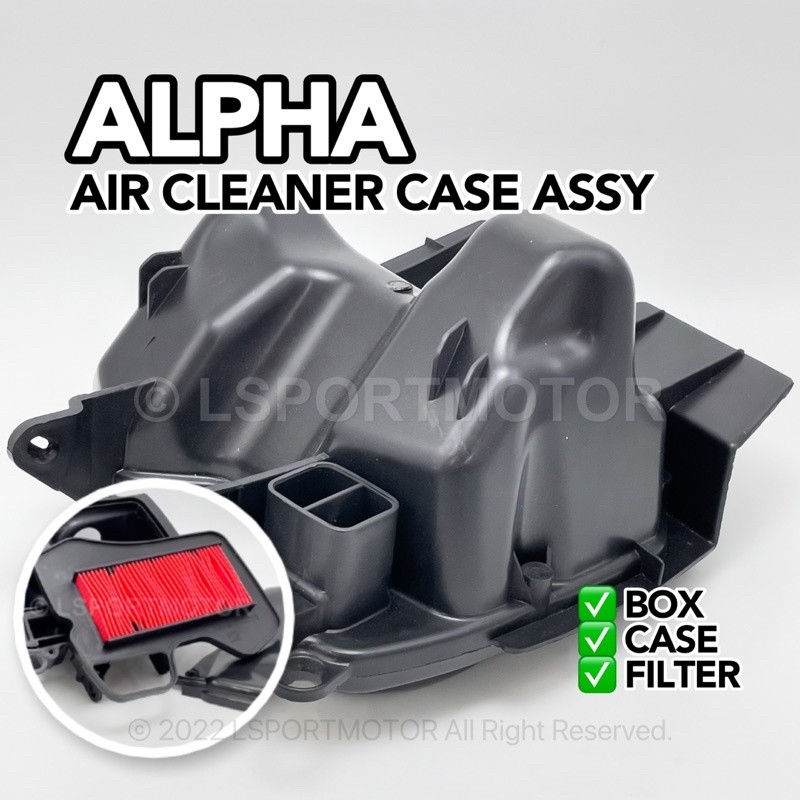 HONDA ALPHA110 AIR CLEANER CASE ASSY (COMPLETE) KOTAK ANGIN FILTER กล่องกรองอากาศ WAVE ALPHA 110 ALP