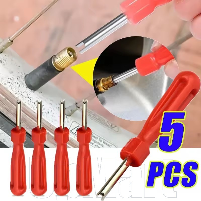 1/5 ชิ้นยางรถวาล์ว Core Handle Remover เครื่องมือ – จักรยาน Tyre วาล์ว Core ไขควง – ซ่อมรถยนต์ประแจไขควง – ทนทานซ่อมติดตั้งเครื่องมือ – อุปกรณ์มอเตอร์ไซค์