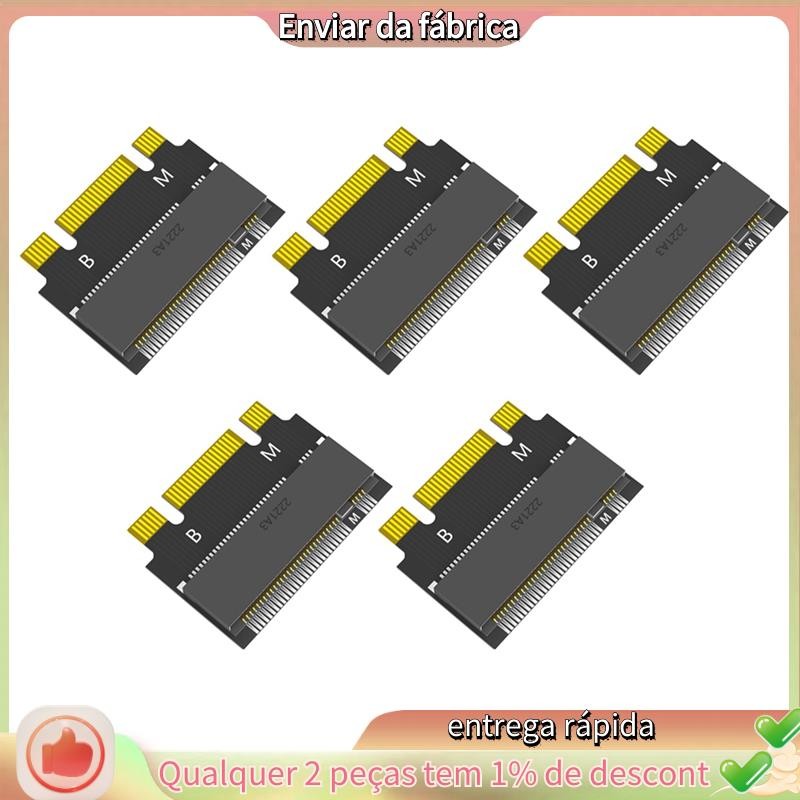 M.2 NVME M-Key 2230 ถึง 2242 อะแดปเตอร์สําหรับ X270 X280 T470 T480 L480 T580 Serials(5 ชิ้น)