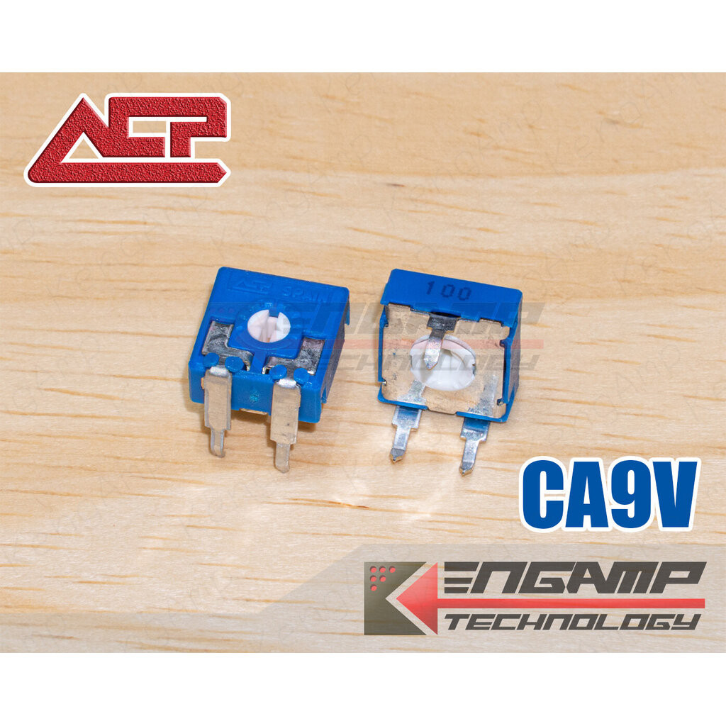 (มีตัวเลือก) [VR] CA9V 100R 220R 470R 1K 4.7K 10K 22K 47K 100K ACP Spain Trimmer single turn 0.15W