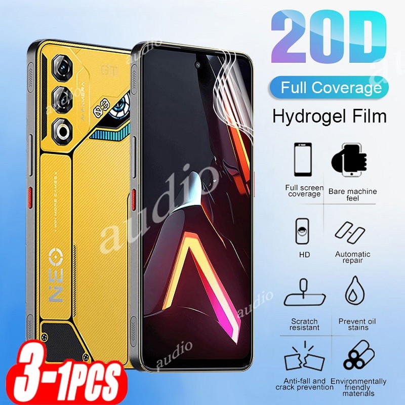 Nubia NEO 5 GT Pro Max 5G Nubia NEO 3 GT 5G 3 ชิ้น 20D Full Coverage Hydrogel ฟิล์มสําหรับ ZTE Nubia