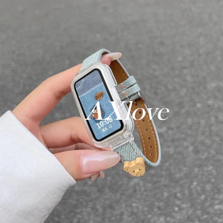 Slim Denim Band Loop สําหรับ Huawei Band 11 pro 10 8 9 นาฬิกาสร้อยข้อมือสาย Correa สําหรับ Honor Band 9 เปลี่ยนสายนาฬิกา