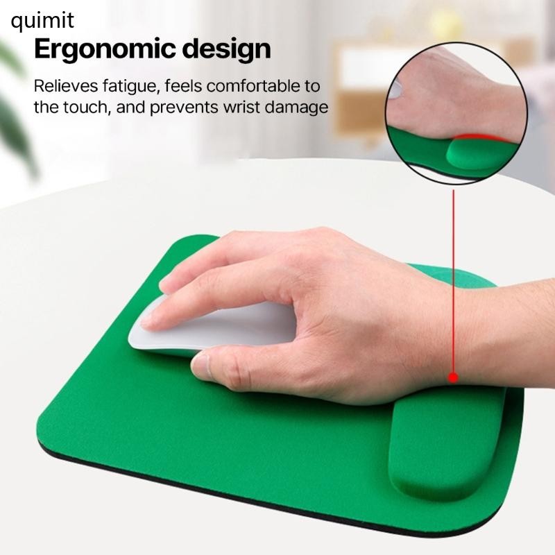 Quim Ergonomic Mouse Pad Wrist Rest Support Mousepad พร้อมฐาน Nonslip Mousepad สําหรับแล็ปท็อปเกมคอมพิวเตอร์สํานักงาน