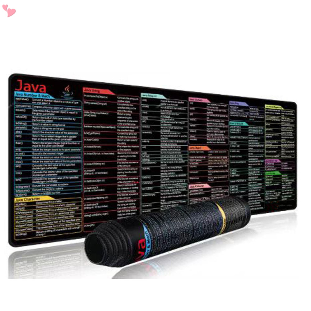 Python Commands ปุ่มลัดแผ่นรองเมาส์ 31.4x11.7x0.07 นิ้วขยายขนาดใหญ่แผ่นความร้อน Mousepad PC Office S