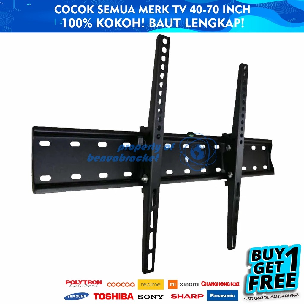 GANTUNGAN LED LCD TV Bracket 32 43 55 50 40 42 60 49 65 70 75 นิ้วรับประกัน 32 - 75 In 2 Way Univers