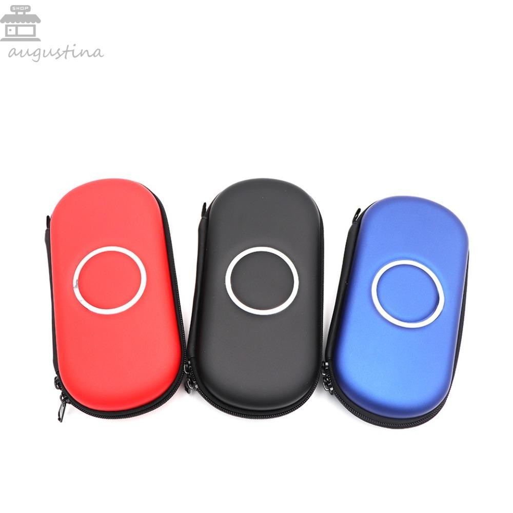 AUGUSTINA PSP กระเป๋าเก็บ Anti Static สีแดง/สีดํา/สีฟ้าป้องกันกระเป๋าเดินทางสําหรับ PSP1000 2000 3000 Anti-Shock EVA Hard Case
