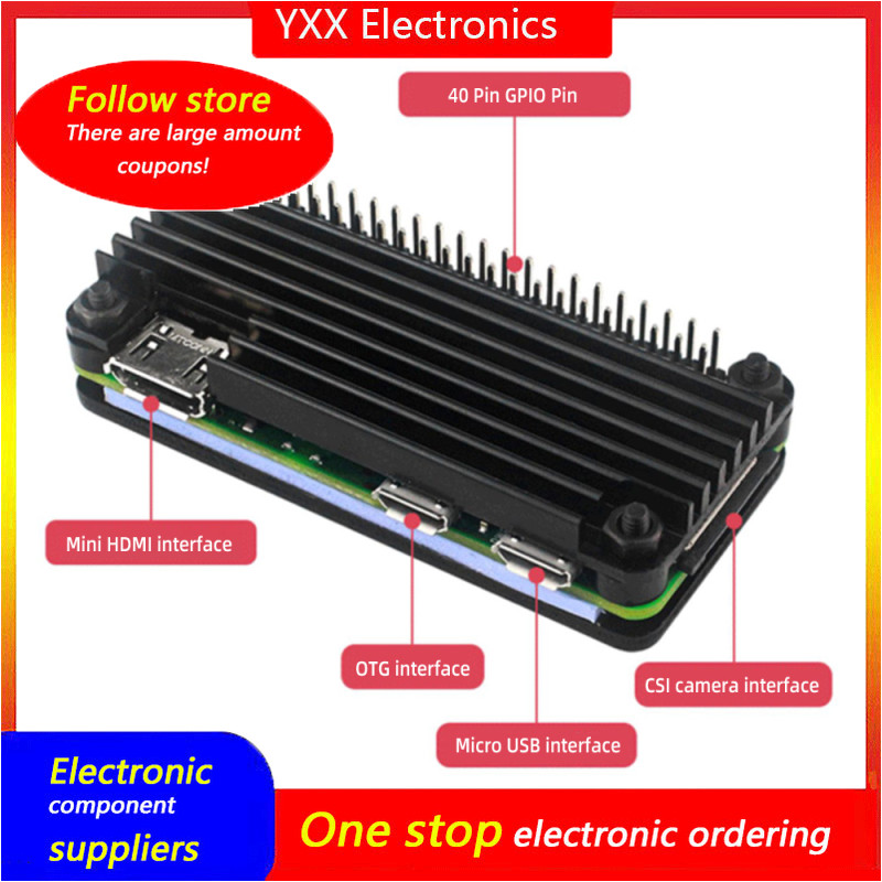 เคส Raspberry Pi Zero 2W ของแท้, เคสป้องกัน 2W Raspberry Pi Zero 2W หัวขา
