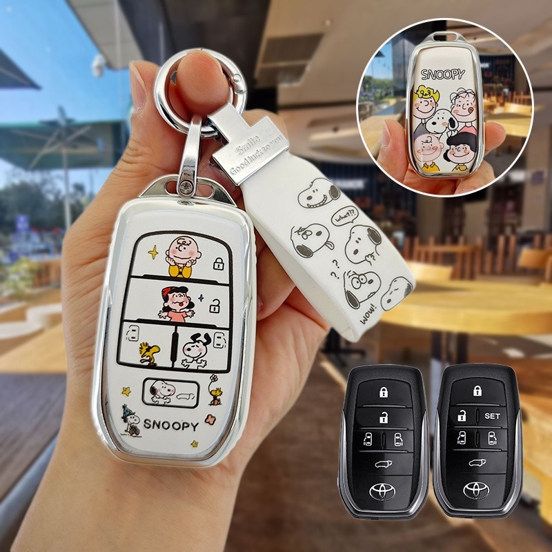 เคสกุญแจ TOYOTA ALPHARD 2023 30/40 X VELLFIRE 2018 2019 zg2020 HYBIRD TPU เคสกุญแจรถยนต์ เคสกุญแจรีโมทรถยนต์