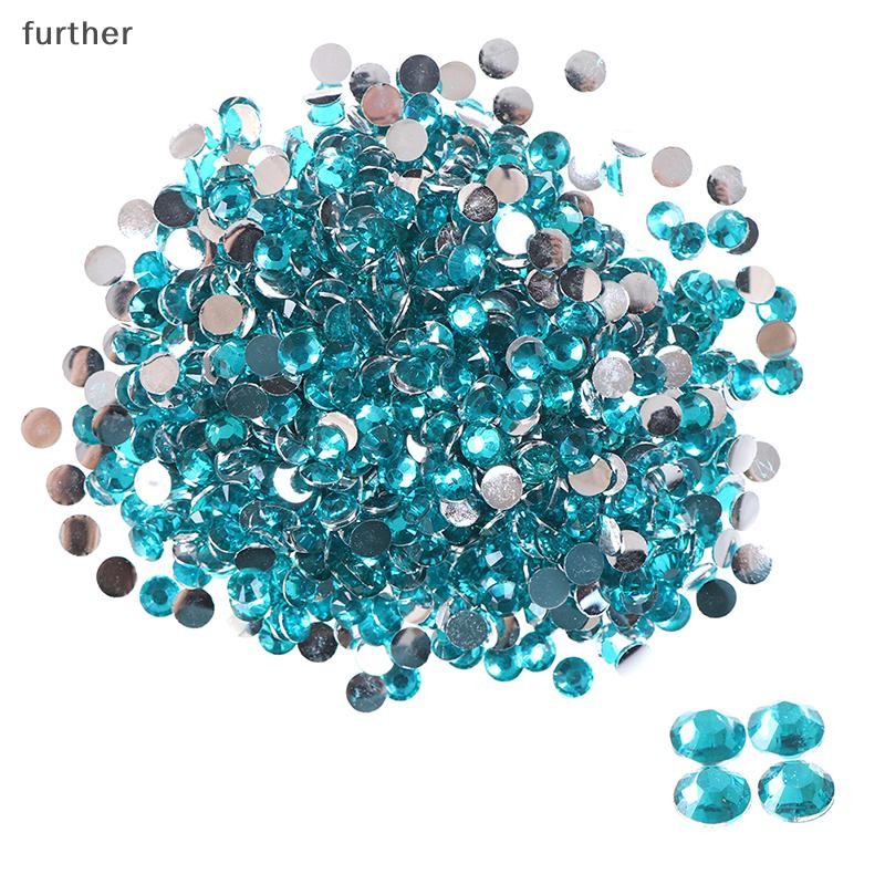 [further] 5 มม.1000 ชิ้น Rhinestone AB Milk Jelly Flatback เรซิ่นคริสตัลสําหรับเสื้อผ้า/เล็บ [TH]