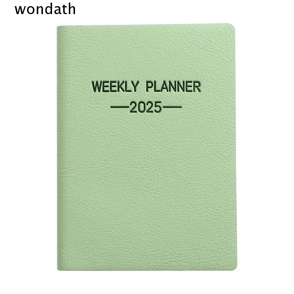WONDA 2025 สมุดวางแผน To Do List A6/A7 2025 Agenda Book, Minimalist with Calendar Morandi Color Engl