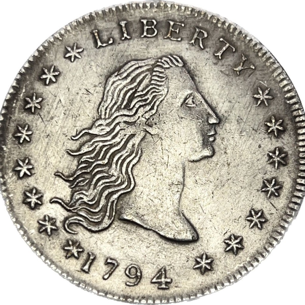 38 มม.อเมริกัน 1794 รูปปั้น Liberty Trading เหรียญทองเหลือง Retro หัตถกรรมเงินเหรียญเงินคอลเลกชัน 38