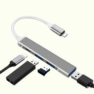 Usb hub ข้อต่อสาย type c สายไอโฟน อุปกรณ์คอมพิวเตอร์ ข้อต่อเม้าส์เล่นเกมส์ ข้อต่อแปลงเม้าส์ไอแพด