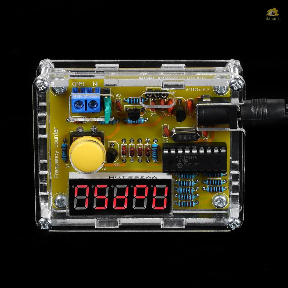 DIY เครื่องทดสอบความถี่คริสตัลเคาน์เตอร์มิเตอร์ Oscilator Tester พร้อมเคสใส 1Hz ~ 50MHz