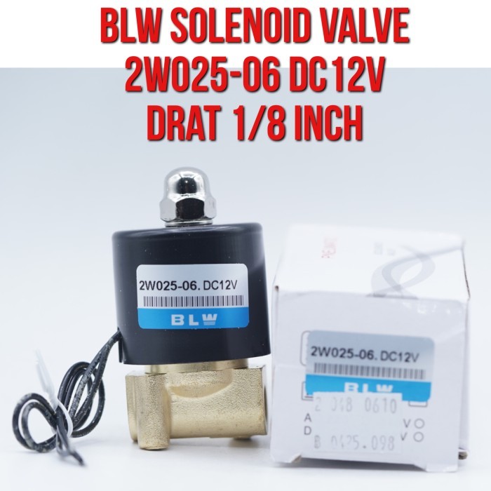 BLW Solenoid วาล์ว Solenoid วาล์ว 2W025-06 2W025 - 06 DC 12V เกลียว 1/8" 1/8 นิ้ว DC12V DC12 วาล์วโด