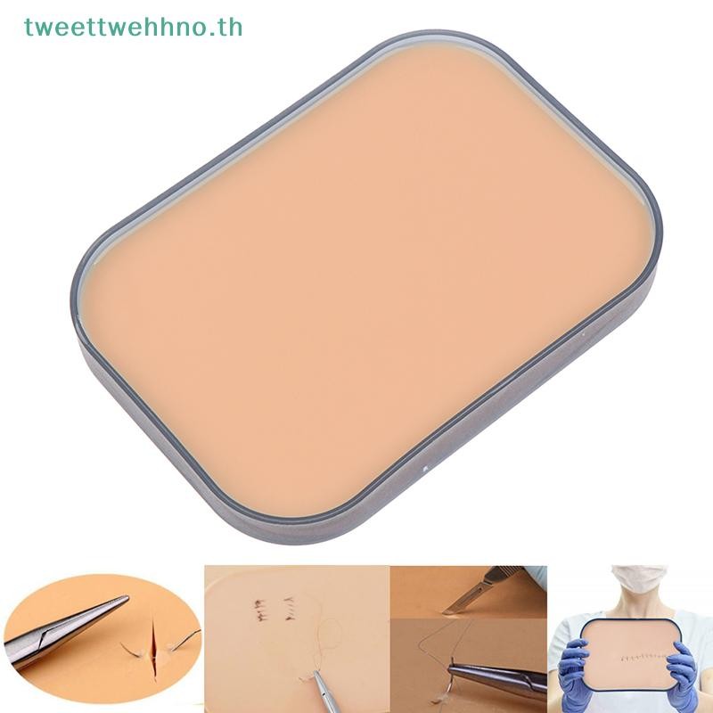 Tweettwehno ซิลิโคนปลอม Human Skin รุ่น Suture Practice Pad ทางการแพทย์ผ่าตัดรถไฟเครื่องมือ TH