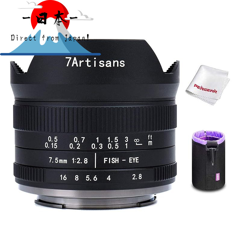 [Direct from Japan]
7artisans 7.5mm F2.8 II Ultra Wide-Angle Fisheye Lens for APS-C Mirrorless Camer