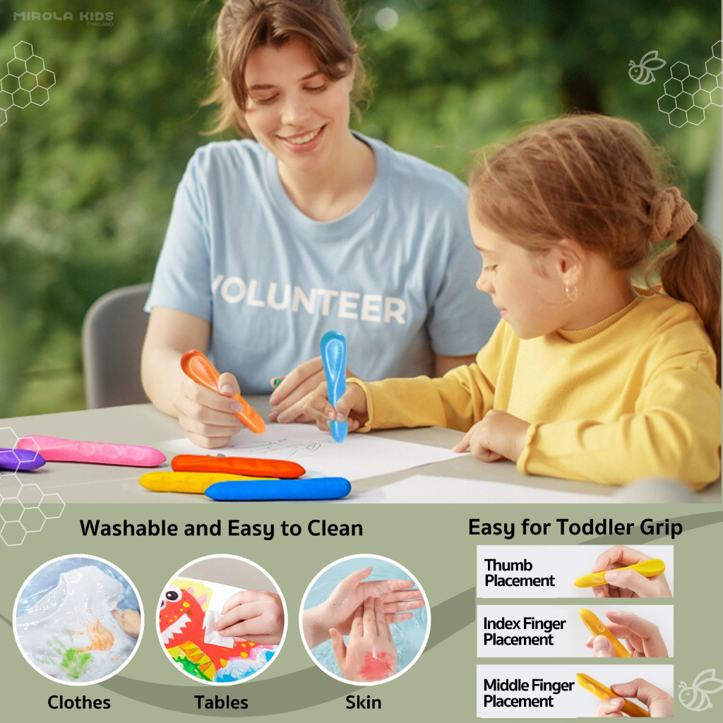 Jarmelo (Joan Miro) - สีเทียนเด็กปลอดสารพิษ Bees Wax Crayon - รูปที่ 4