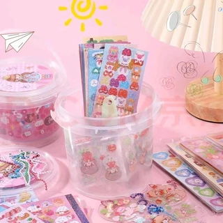 ชุดสติกเกอร์น่ารัก สติกเกอร์เลเซอร์ ลายการ์ตูนน่ารัก สําหรับเด็ก DIY เครื่องเขียนตกแต่ง-