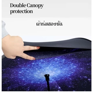 YTL ร่มกันแดดกันรังสี UV กันฝน กลับด้านได้ ใช้งานได้ 2 ชั้น แบบมือจับตัว C คล้องแขนได้ ร่มกันแดด