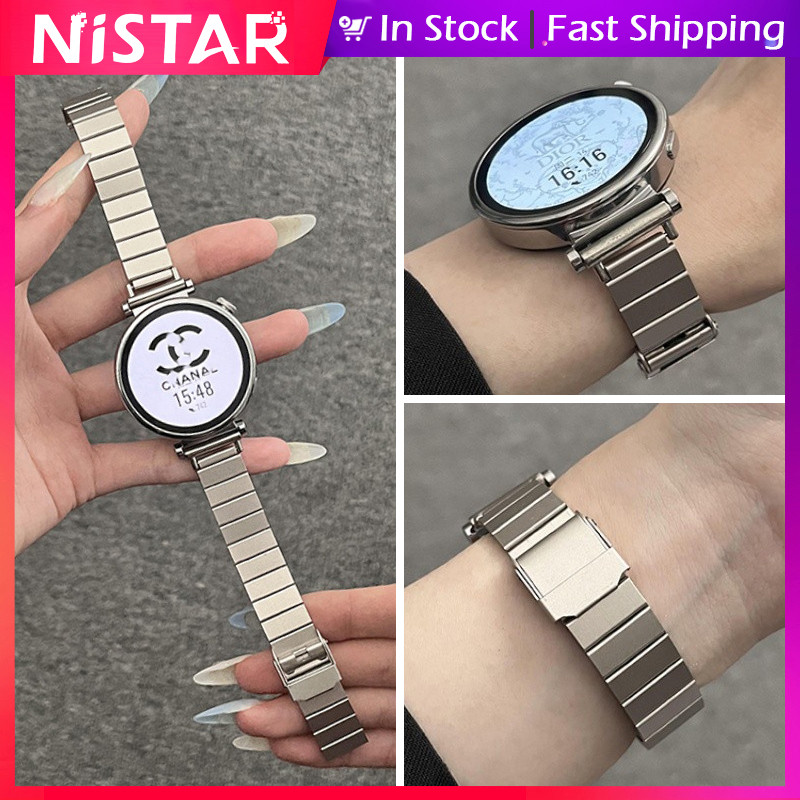 NiSTAR 14 มม.18 มม.20 มม.22 มม.ฤดูร้อนโลหะหรูหราสแตนเลส slim สําหรับ HUAWEI นาฬิกา GT 6 5 4 3 2 Pro,ใหม่ smart Watch สร้อยข้อมือสําหรับ Samsung Galaxy Watch 7 6 5 Pro 4 คลาสสิก