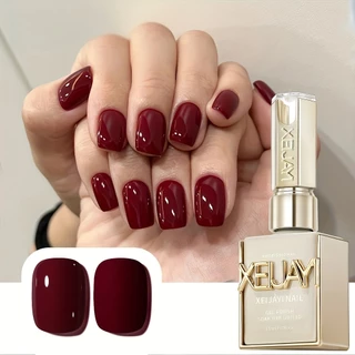 XEIJAYI 15มล--M083 น้ำยาทาเล็บสีแดงสไตล์เรโทร เงางาติดทนนาน เหมาะสำหรับงาน DIY ที่บ้านและร้านทำเล็บ