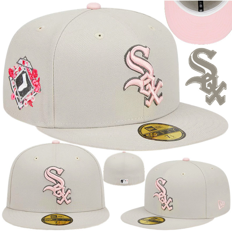 ผู้ชาย Chicago White Sox New Era Khaki 2023 Mothers Day Live 59fifty Casual t หมวก
