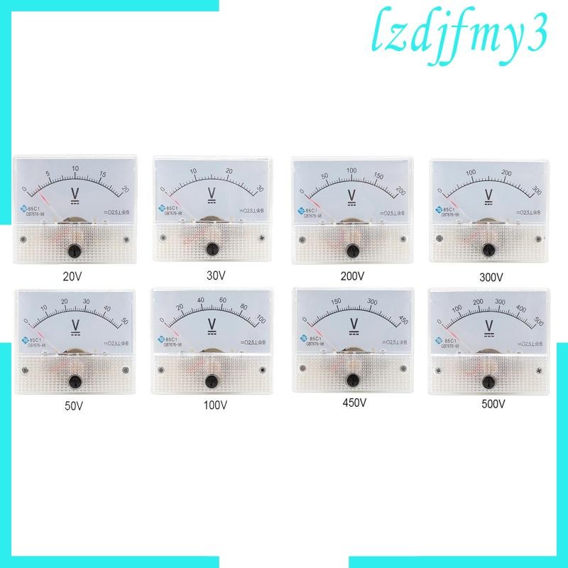 [Lzdjlmy3] DC 0-20V 0-500V Analog Panel age Gauge Meter 85C1 ข้อผิดพลาด 2.5% ฝังตัว