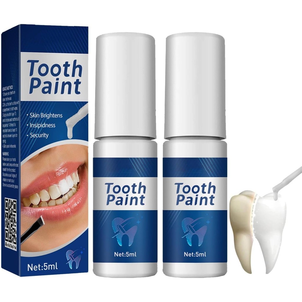 White Enamel Paint,Teeth Whitening Paint,Instant Whitenings Dental Lacquer,Tooth Polish Uptight Whit